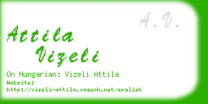 attila vizeli business card